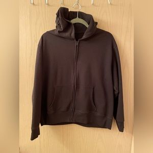 Woman’s Lightweight Black Zip Up Hoodie L